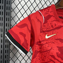 Conjunto Kit Infantil Seleção Korea Home 2026/27 - Nike Torcedor - Vermelha/Preta