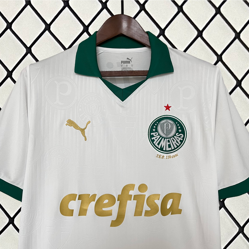 Camisa Palmeiras Away 2024/25 - Puma Torcedor Masculina - Branca/Dourada
