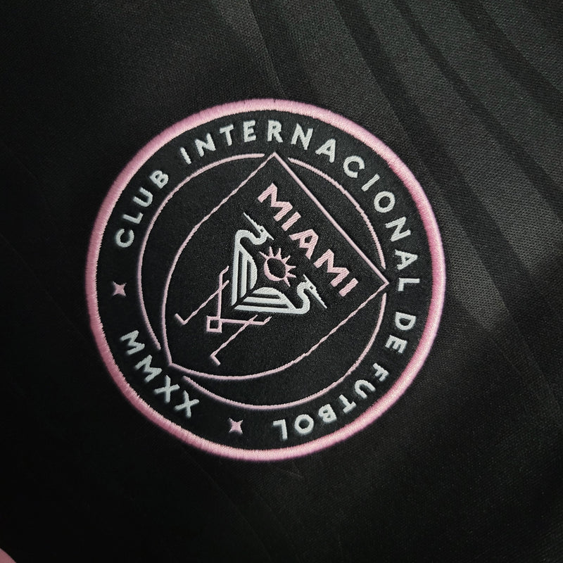 Camisa Inter Miami Away 2023/24 - Adidas Torcedor  Masculina - Preta/Rosa