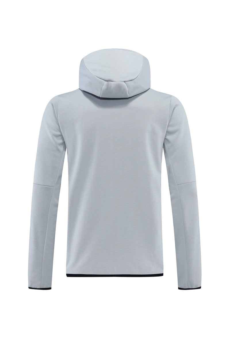 Kit Conjunto Nike Tech Fleece - Jaqueta e Calça- Cinza/Preta