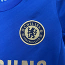 Conjunto Kit Infantil Chelsea Home 2012/13 - Adidas Retrô - Azul/Dourada