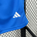 Conjunto Kit Infantil Real Madrid Treino 2025/26 - Adidas Torcedor - Azul/Cinza