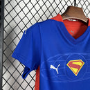 Conjunto Kit Infantil Bahia Edição Especial Superman 2025/26 - Puma Torcedor - Azul/Vermelha