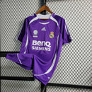 Camisa Pronta Entrega Real Madrid Away 2006/07 - Adidas Retrô Masculina - Roxa/Branca