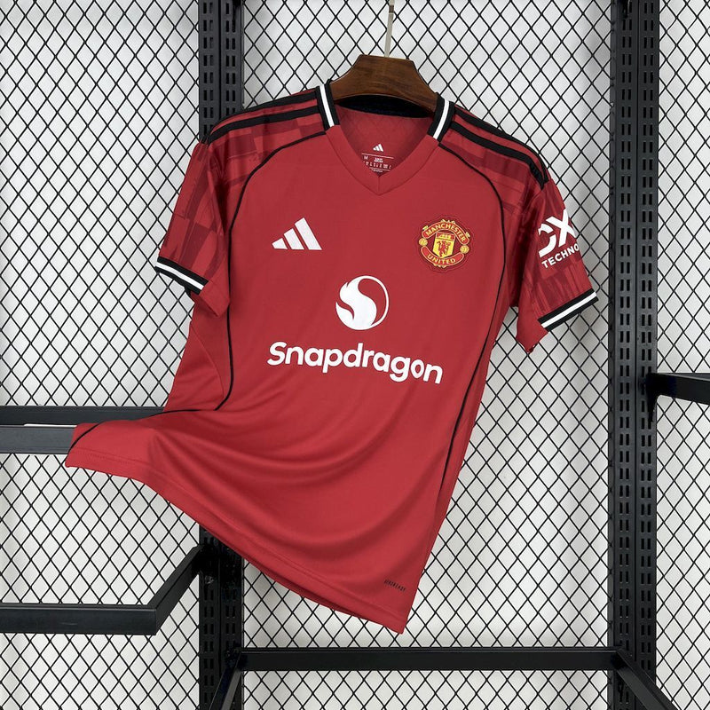 Camisa Manchester United Home 2025/26 - Adidas Torcedor Masculina - Vermelha