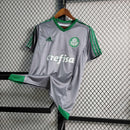 Camisa Palmeiras 2015/16 - Adidas Retrô Masculina - Cinza/Verde