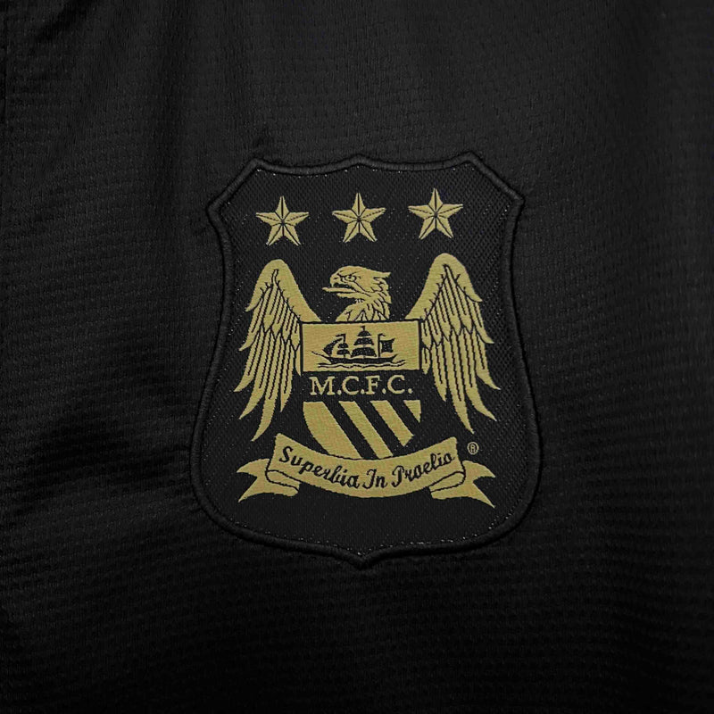 Camisa Manchester City Away 2013/14 - Nike Retrô Masculina - Preta/Dourada