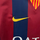 Conjunto Kit Infantil Barcelona Home 2014/15 - Nike Retrô - Vermelha/Azul