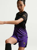 Conjunto Kit Infantil Pronta Entrega Barcelona Away 2026/27 - Nike Torcedor - Preta/Roxa