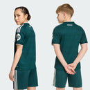 Conjunto Kit Infantil Pronta Entrega Real Madrid Away 2026/27 - Adidas Torcedor - Verde/Branca