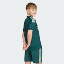 Conjunto Kit Infantil Pronta Entrega Real Madrid Away 2026/27 - Adidas Torcedor - Verde/Branca