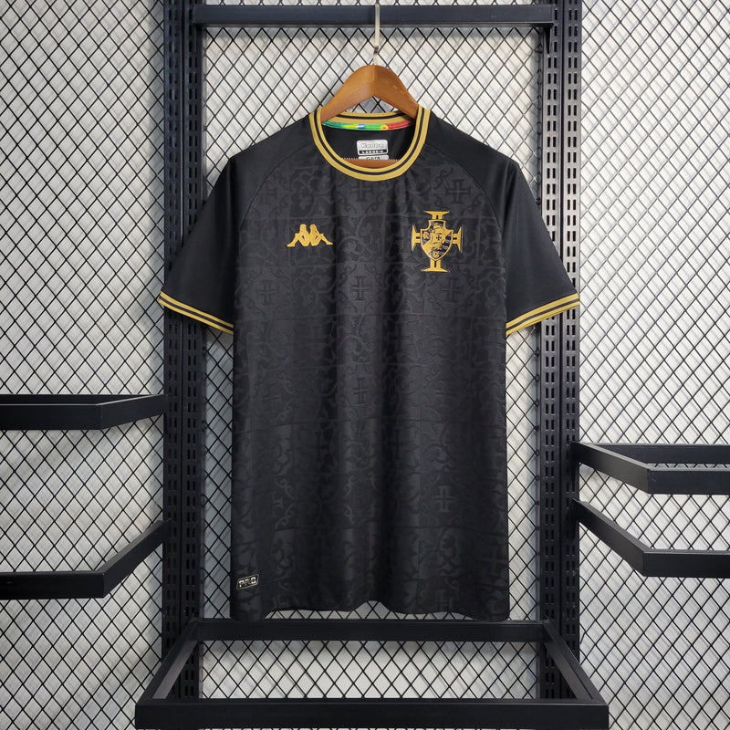 Camisa Vasco Especial 2022/23 - Kappa Torcedor Masculina - Preta/Dourada
