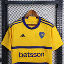 Camisa Boca Juniors Away 2023/24 - Adidas Torcedor Masculina - Amarela/Azul