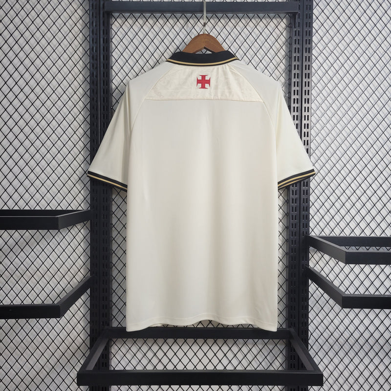 Creme Bege/Dourada-Kappa-Edição Especial lll-22/23-Vasco-Torcedor-Polo
