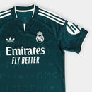 Conjunto Kit Infantil Pronta Entrega Real Madrid Away 2026/27 - Adidas Torcedor - Verde/Branca
