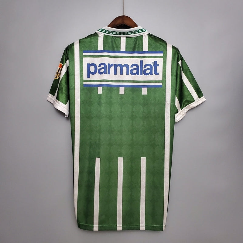 Camisa Palmeiras Home 1993/94 - Rhumell Retrô Masculina - Verde/Branca