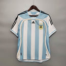 Camisa Seleção Argentina Home 2006/07 - Adidas Retrô Masculina - Azul/Branca