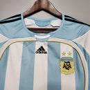 Camisa Seleção Argentina Home 2006/07 - Adidas Retrô Masculina - Azul/Branca