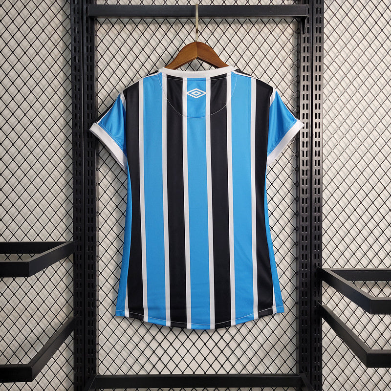 Camisa Grêmio Home 2023/24 - Umbro Torcedor Feminina - Azul/Preta