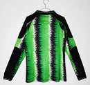 Camisa Manga Longa Manchester United Goleiro 1990\91 - Adidas Retrô Masculina - Verde/Preta