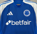 Camisa Pronta Entrega Cruzeiro Home 2025/26 - Adidas Torcedor Masculina - Azul/Branca
