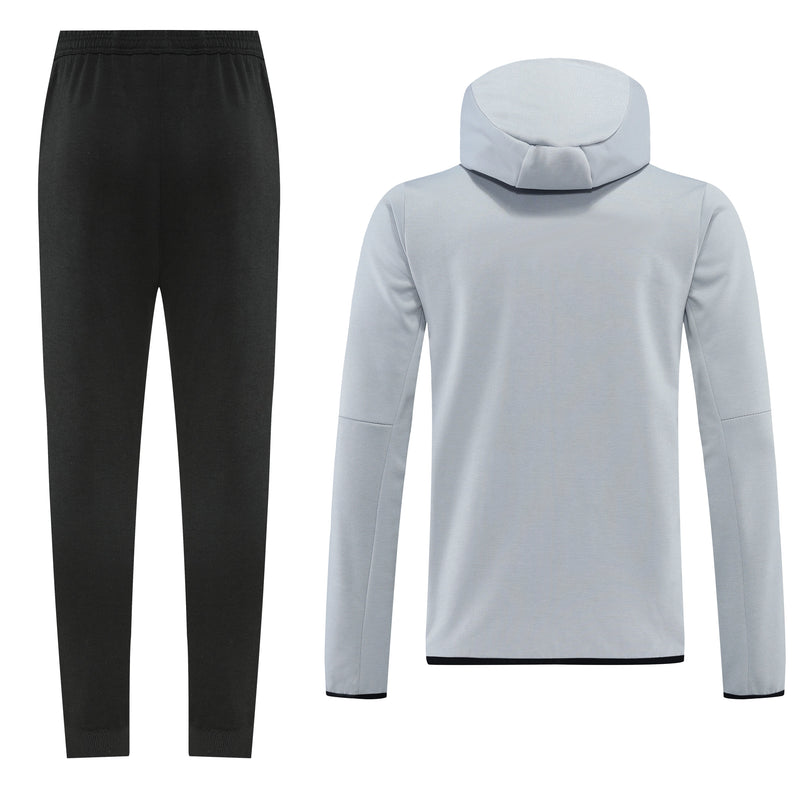 Kit Conjunto Nike Tech Fleece - Jaqueta e Calça- Cinza/Preta