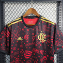Camisa Flamengo 2023/24 - Adidas Torcedor Masculina - Vermelha/Preta