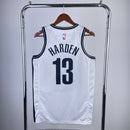 Camisa Regata NBA Brooklyn Nike Harden N°13 - Branca/Preta