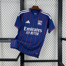Camisa Pronta Entrega Lyon Away 2025/26 - Adidas Torcedor Masculina - Azul/Vermelha
