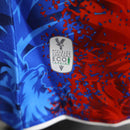Camisa Crystal Palace Home 2024/25 - Jogador Masculina - Azul/Vermelha