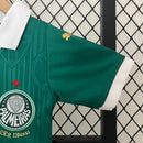 Conjunto Kit Infantil Palmeiras Home 2024/25 - Puma Torcedor - Verde/Branca