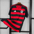 Camisa Pronta Entrega Flamengo Home 2025/26 - Adidas Torcedor Masculina - Vermelha/Preta