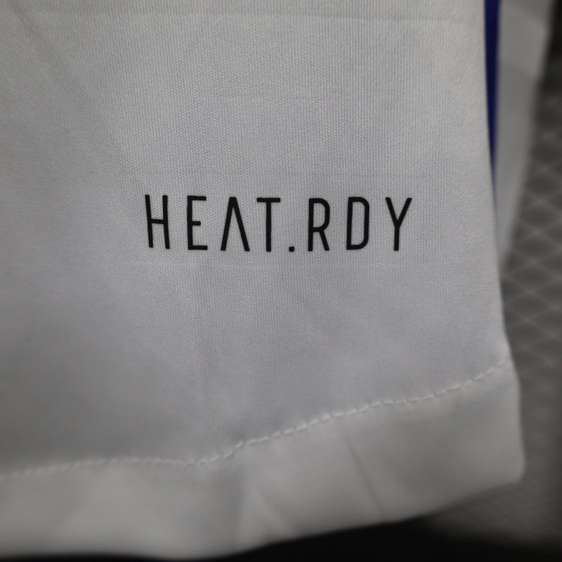 Camisa Lyon Home 2024/25 - Adidas Jogador Masculina - Branca/Azul/Vermelha