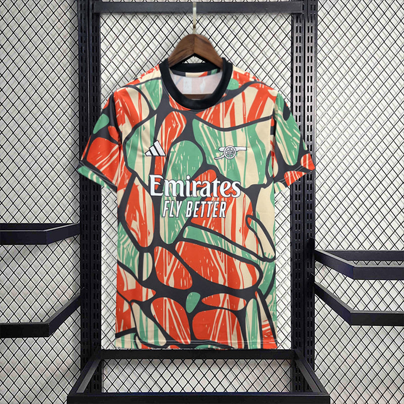 Camisa Arsenal Edição Especial 2024/25 - Adidas Torcedor Masculina - Laranja/Verde