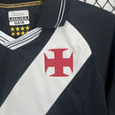 Camisa Pronta Entrega Vasco da Gama Home 2025/26 - Kappa Torcedor Masculina - Preta/Branca