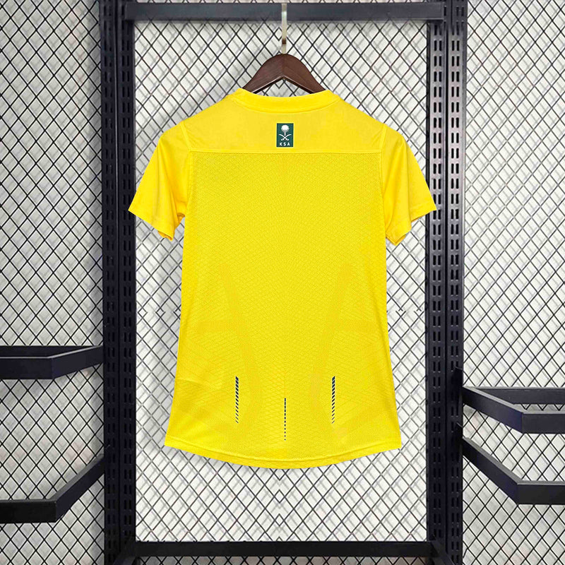 Camisa Al-Nassr Home 2023/24 - Nike Torcedor Feminina - Amarela/Azul