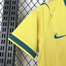 Conjunto Kit Infantil Seleção Brasil Home 2026/27 - Nike Torcedor - Amarela/Verde