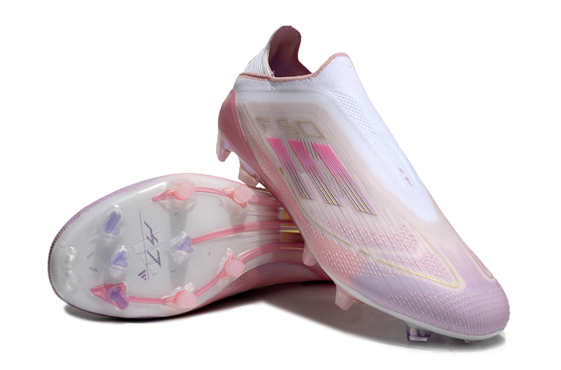 Chuteira F50 - Adidas Yamal FG - Bege/Rosa