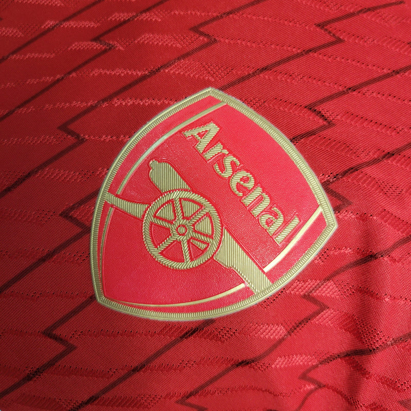 Camisa Arsenal Home 2023/24 - Adidas Jogador Masculina - Vermelha/Branca