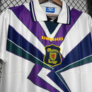 Camisa Seleção Escócia Away 1994/96 - Umbro Retrô Masculina - Branca/Azul