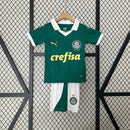 Conjunto Kit Infantil Palmeiras Home 2024/25 - Puma Torcedor - Verde/Branca