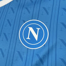 Camisa Pronta Entrega Napoli Home 2025/26 - EA7 Torcedor Masculina - Azul/Branca