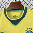 Conjunto Kit Infantil Seleção Brasil Home 2026/27 - Nike Torcedor - Amarela/Verde