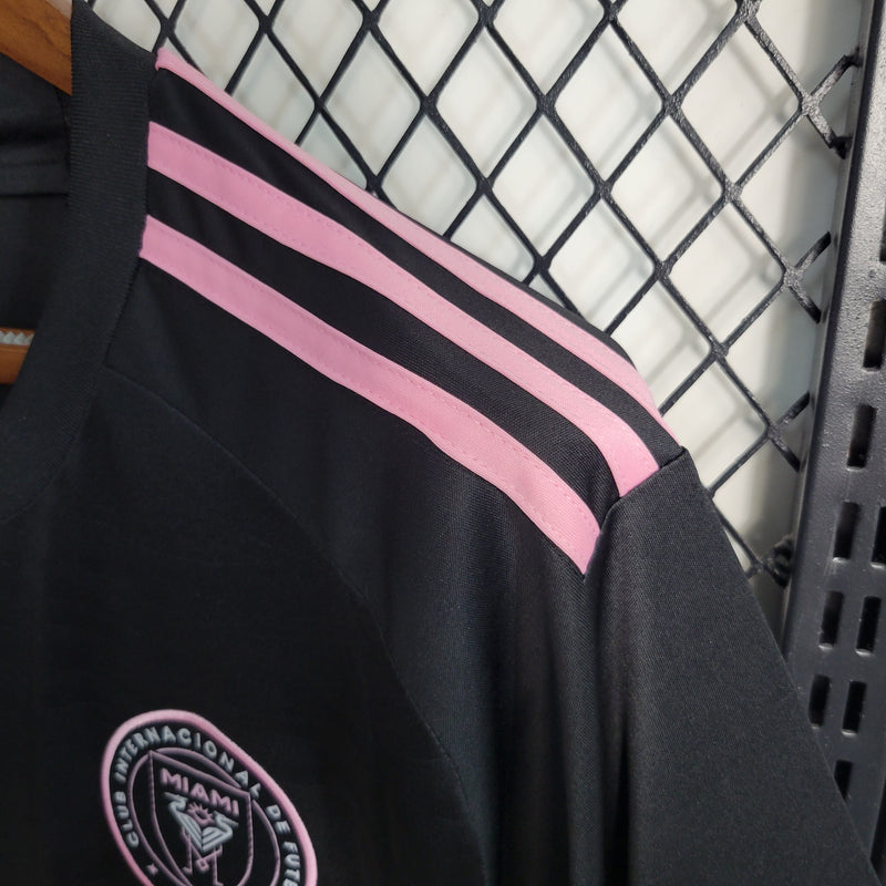 Camisa Inter Miami Away 2023/24 - Adidas Torcedor  Masculina - Preta/Rosa