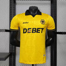 Camisa Wolves Home 2025/26 - Sudu Jogador Masculina - Amarela/Preta