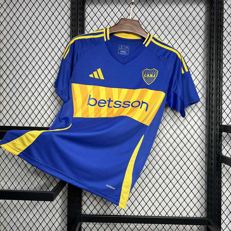 Camisa Boca Juniors Home 2024/25 - Adidas Torcedor Masculina - Azul/Amarela