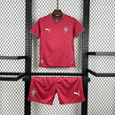 Conjunto Kit Infantil Seleção Portugal Home 2026/27 - Puma Torcedor - Vermelha/Verde