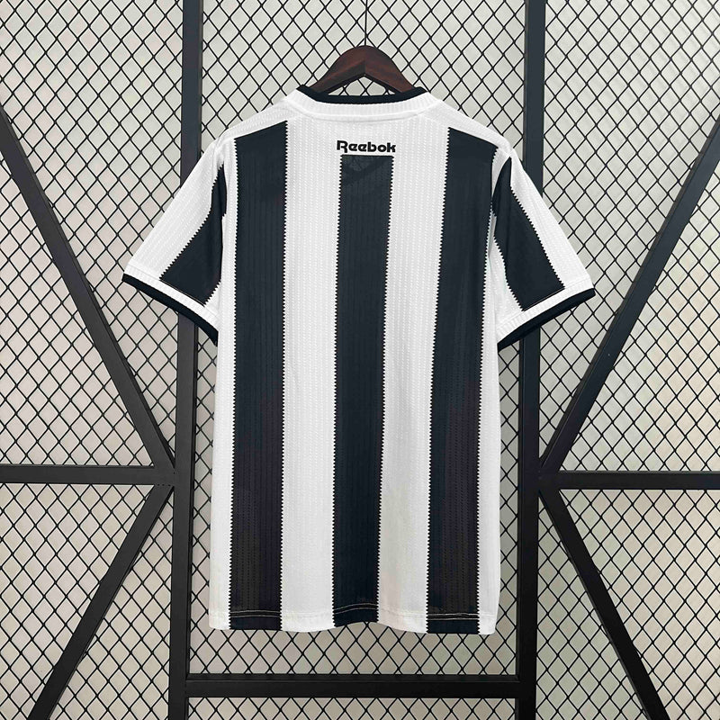 Camisa Botafogo Home 2024/25 - Reebok Torcedor Masculina - Preta/Branca
