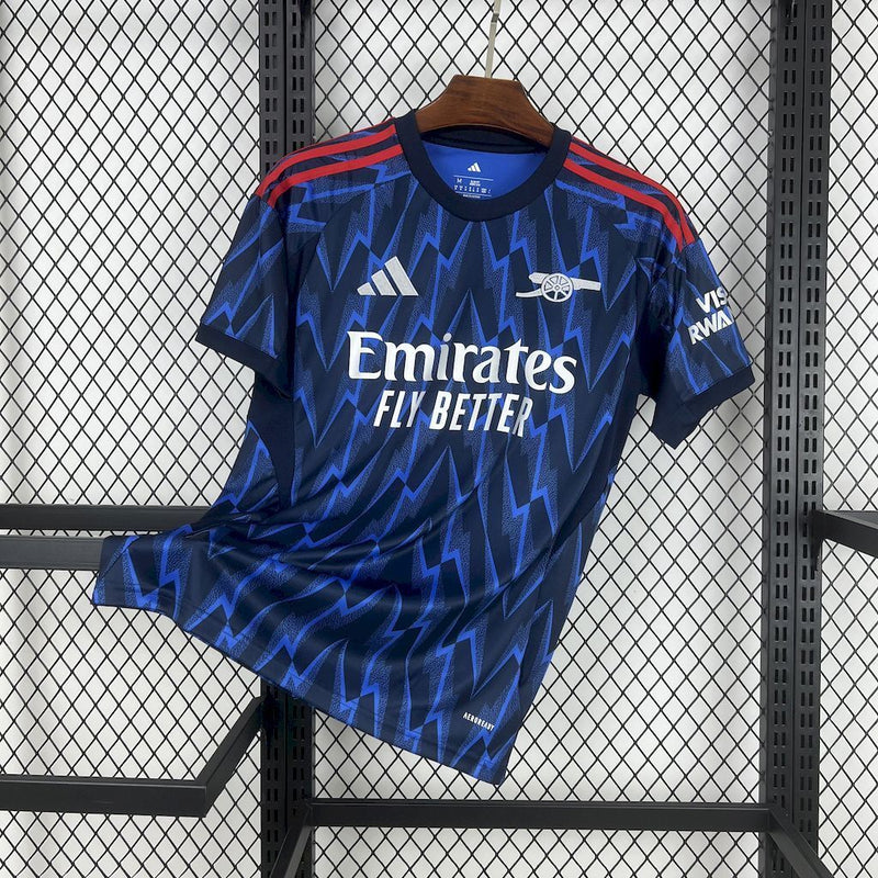 Camisa Arsenal Away 2025/26 - Adidas Torcedor Masculina - Azul/Branca