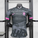 Camisa Chelsea Third 2024/25 - Nike Jogador Masculina - Preta/Rosa